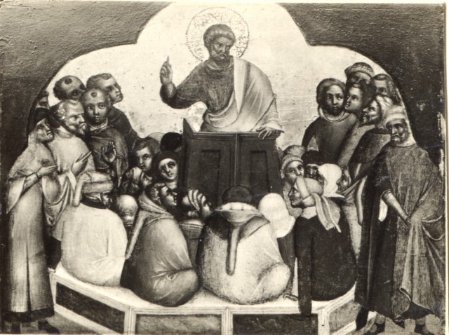 Anonimo — Lorenzo Veneziano - sec. XIV - Predica di san Pietro — insieme